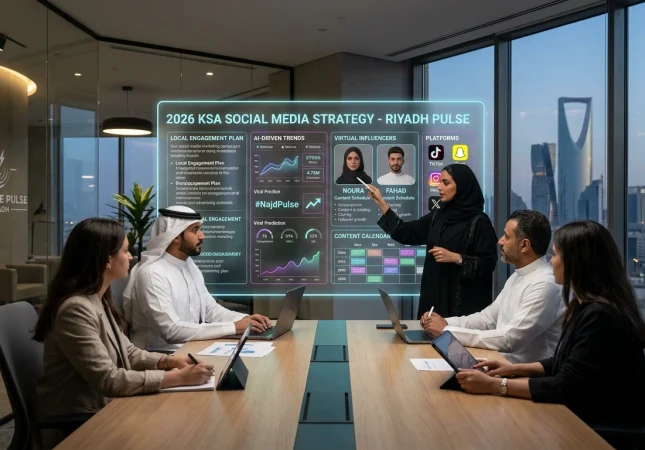 أحدث صيحات التسويق عبر وسائل التواصل الاجتماعي والمواقع في الساحة السعودية لعام 2026 The Latest Trends in Social Media and Website Marketing in the Saudi Market for 2026