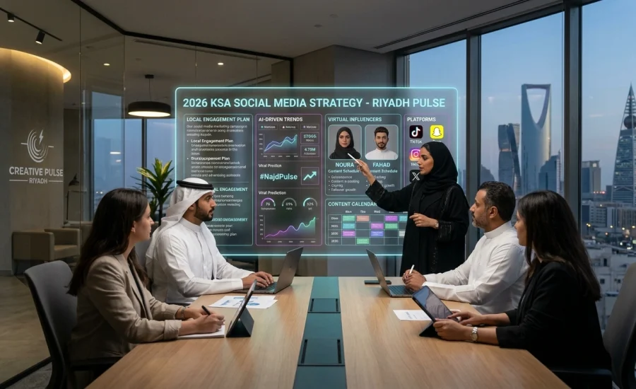 أحدث صيحات التسويق عبر وسائل التواصل الاجتماعي والمواقع في الساحة السعودية لعام 2026 The Latest Trends in Social Media and Website Marketing in the Saudi Market for 2026